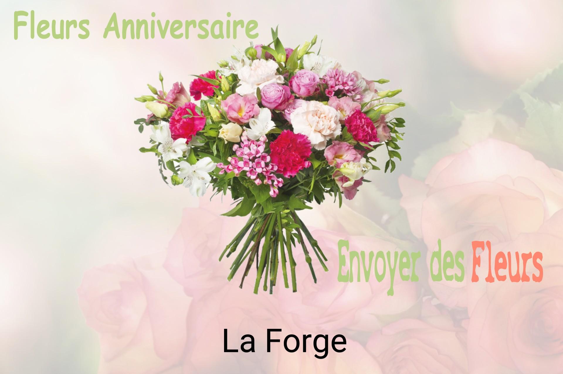 Bouquet de fleurs d’anniversaire livré à La Forge